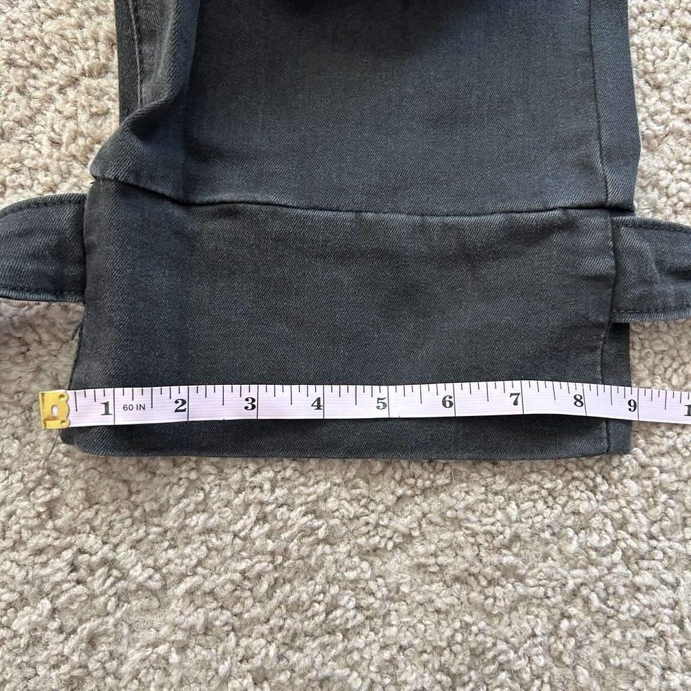 Loverly Fit Black Distressed High Rise Tie Cuff Denim Jeans NWT Size 9 - Picture 9 of 9